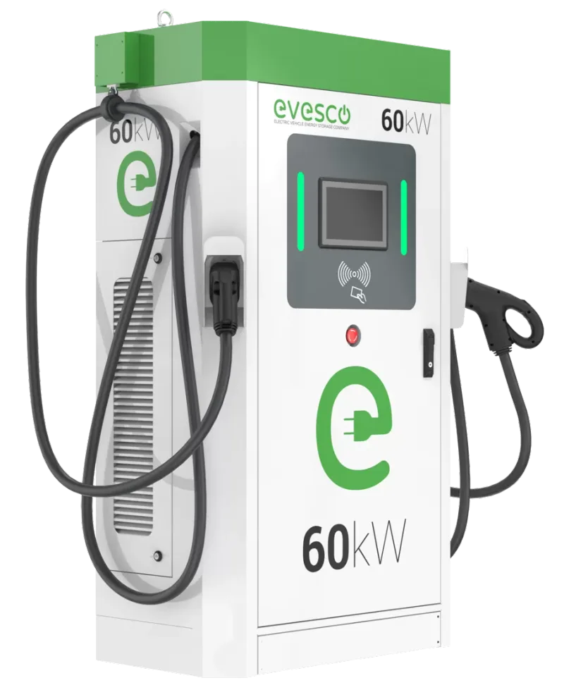 EVESCO 60 kW E-auto uzlādes stacija EVDC-60-EU