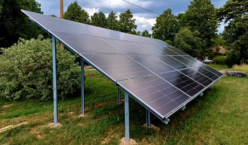 Talsu nov. - 11.1 kW - Foxess 12 kW; Jinko N-type 555W Bifacial - 20 GAB, Zemes kontruk