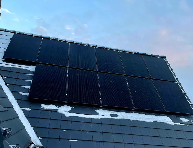 Mārupe 8.19 kW - Foxess invertors; Risen Full black 390W paneļi 21 GAB; Dakstiņš