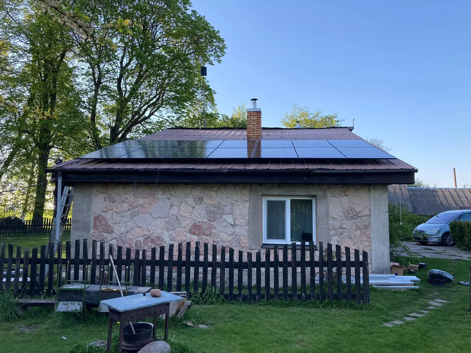 Jelgava, Vircvas pag. - 6.58 kW - Foxess 8 kW; Jinko N-type 470W - 14 GAB, metāla trapece
