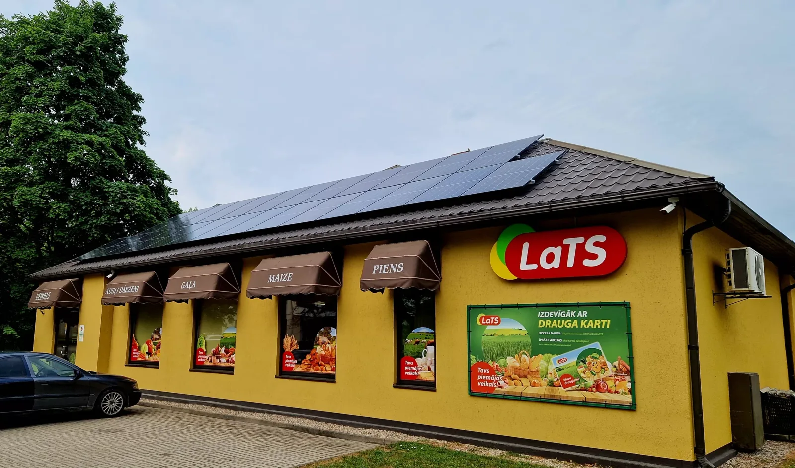 Veikals Slampē - 17,86 kW - Foxess 20 kW; Jinko N-type 470W - 28 GAB, Rannila segums