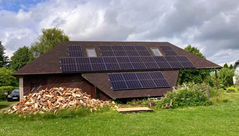 Talsu nov. - 9.4 kW - Foxess 12 kW; Jinko N-type 470W - 20 GAB, Bitumena šindelis