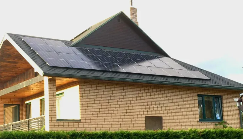 Jelgava 10,12 kW - Foxess invertors; Jinko Black frame 460W paneļi 22 GAB; Bitumena šindel